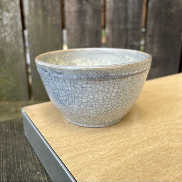 Handmade Ceramic Crackle Glaze Bowl By Ray Foster - Picture 10 of 14